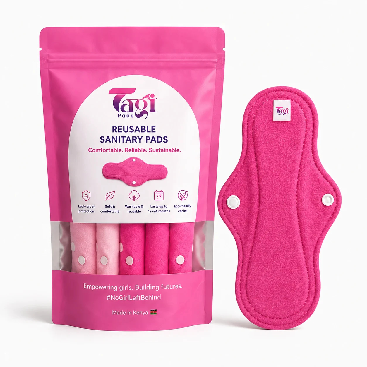Tagi Pads reusable pad and pack