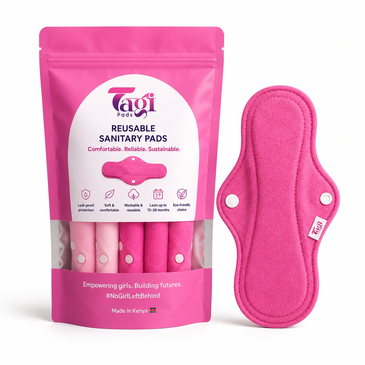 Tagi Pads reusable pad and pack